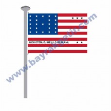 BİKİNİ ATOL GÖNDER BAYRAK 50x75 ( EBAT SEÇİNİZ )